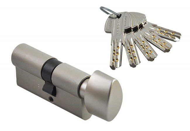 Gerda PRO System WKM4 Euro Profile Cylinder 30g/35 Thumbturn Satin Nickel Class D/C