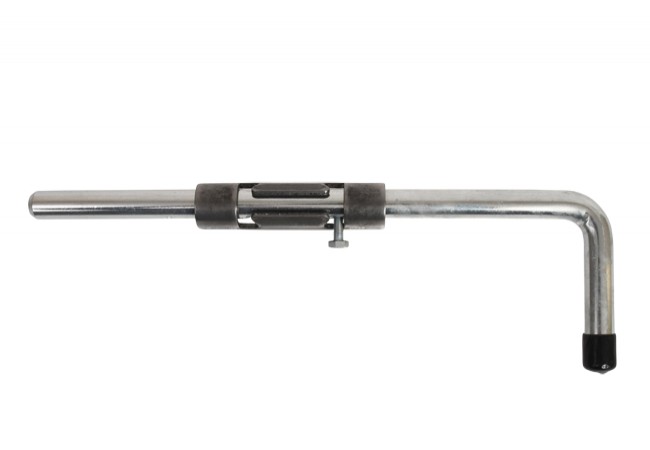 Zasuwa Gate Bolt L-300 Extended 300mm Silver Zinc Galvanized Steel Outdoor Use