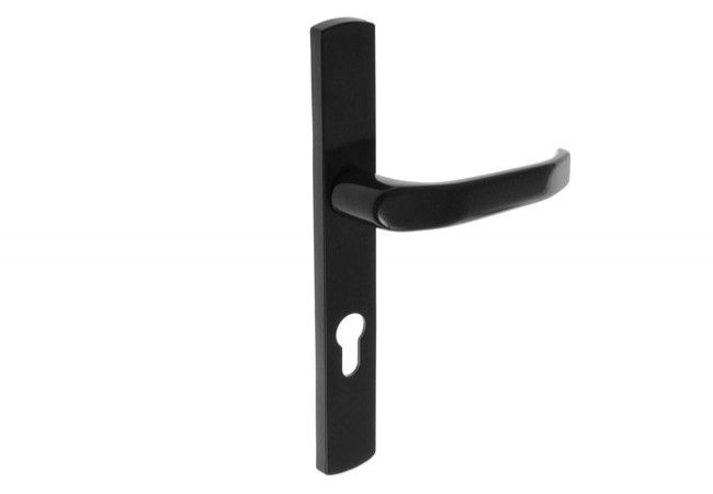 GAMAR DIANA (ST-27) Door Handle Black 92 WB Long Backplate/Split Mounting