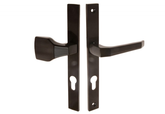 Metalplast-Częstochowa K-90 ST-27 72 Door Handle Set Right-Handed Brown 72mm