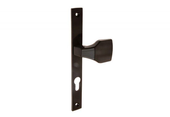 Metalplast-Częstochowa K-90 ST-27 72 Door Handle Set Right-Handed Brown 72mm