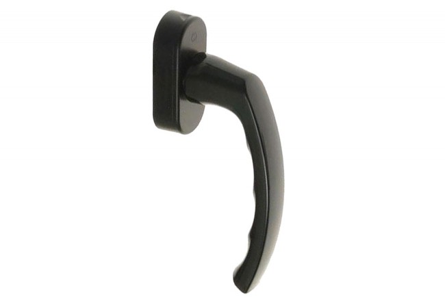 Hoppe Luxembourg Secustik Window Handle VarioFit Adjustable Spindle 32?42mm Dark Brown F8707