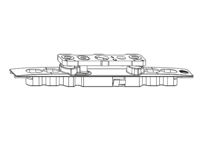 AS/DT/PVC adjustable tilt hinge (MACO 52321), SILVER