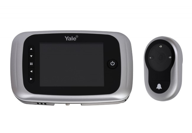 YALE (ASSA-ABLOY) Digital Door Viewer 3.5" LCD Automatic Image Recording Silver
