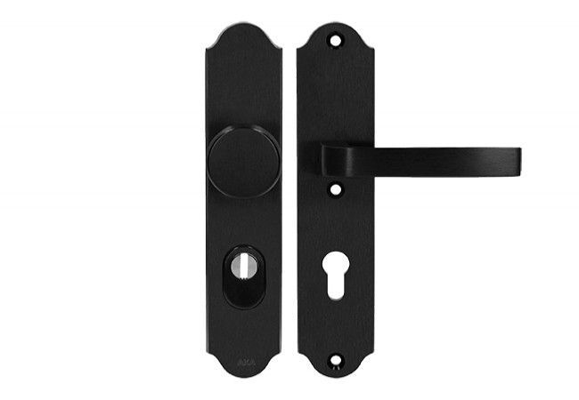 Axa Verona++ 72 WB Handle-Knob Set EN 1906 Class 3 FLEX Cylinder Protection Black F8 74-83mm