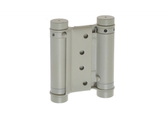 Bidirectional Spring Hinge 100 mm Grey Lacquered for Interior Swing Doors up to 22kg