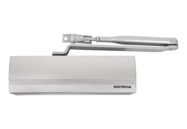 Gerda GD 1000C Door Closer EN 2/3/4 Silver EN 1154 Fire Rated 1100mm 85kg