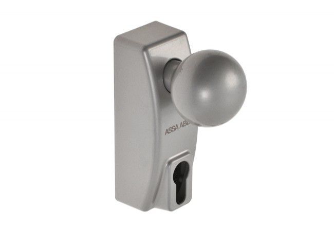 Fixed knob for surface panic bars, silver (MMODPBSCGRAA)