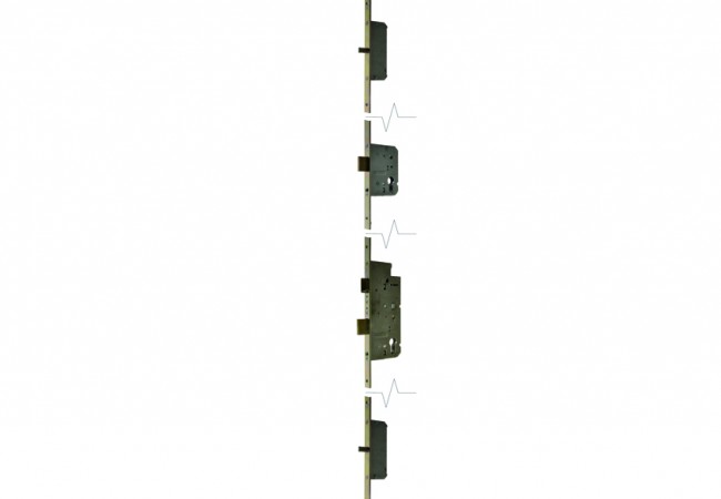 Metalplast-Częstochowa 72/65 Multipoint Strip Lock Class C 20x2300mm White Zinc