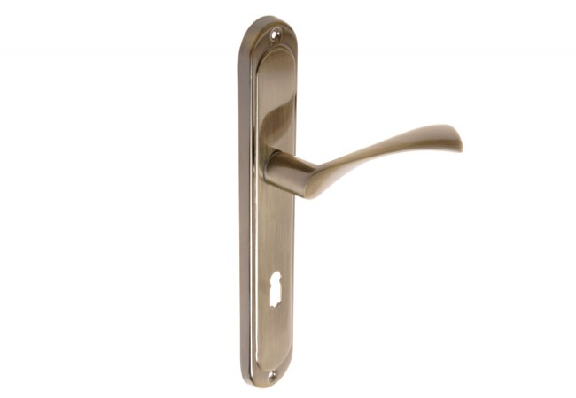 B-Harko Salix 72 KL Door Handle Set Dual Spring PN-EN 1906:2012 Patina Finish