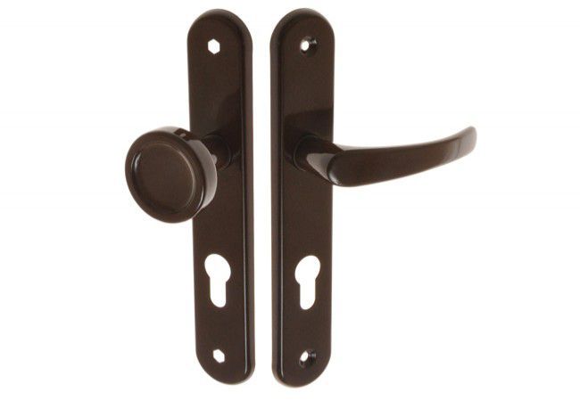 GAMAR 72 WB Door Knob-Lever Set Aluminum Brown Lacquered Corrosion Resistant