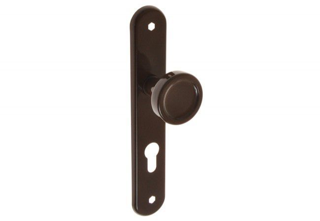 GAMAR 72 WB Door Knob-Lever Set Aluminum Brown Lacquered Corrosion Resistant