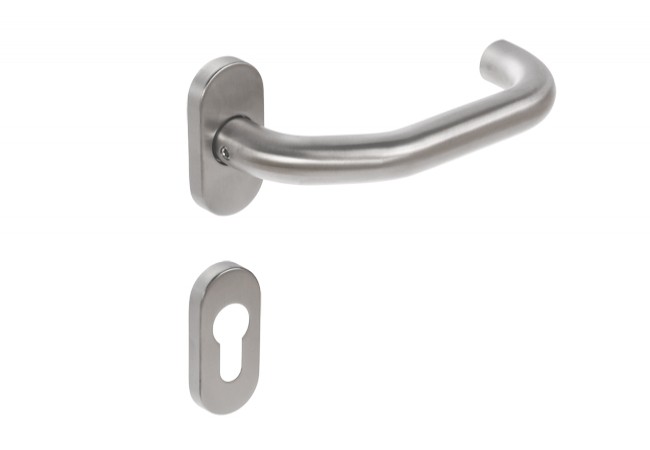 DORMA PURE 8100V/6621 OVAL 6679PZ Safety Lever Handle Stainless Steel Right Hand EN 1906