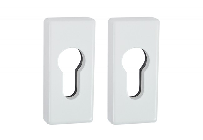 WALA WK00000003048 Security Escutcheon Slide-On Mounting White for Profile Cylinder Lock
