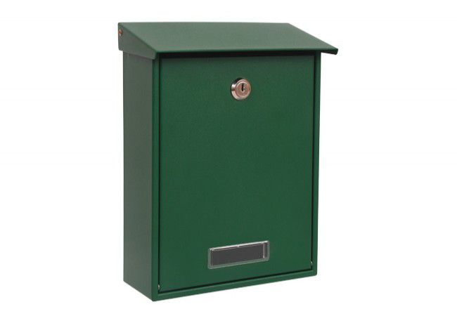 Skrzynka na listy 2 Letterbox Steel RAL 6005 Green Tamper Resistant 200x12 mm Slot
