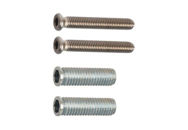 Wala P45 single-sided bracket mounting kit, stainless steel, for PVC