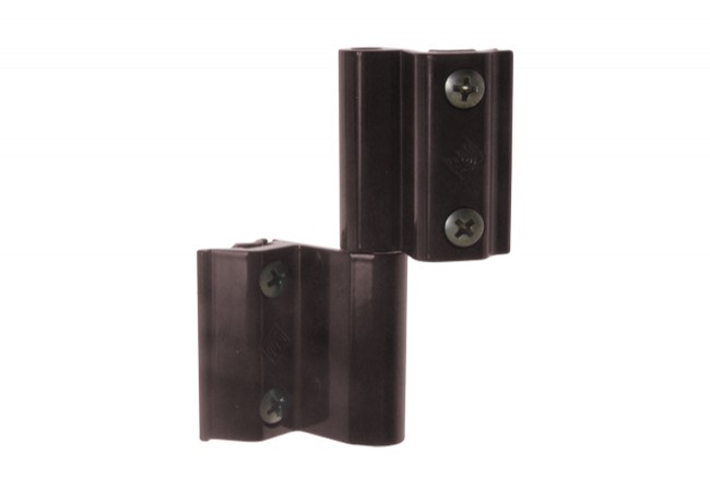 MASTER 2-Part Window Hinge Eurogroove System Brown Easy Installation