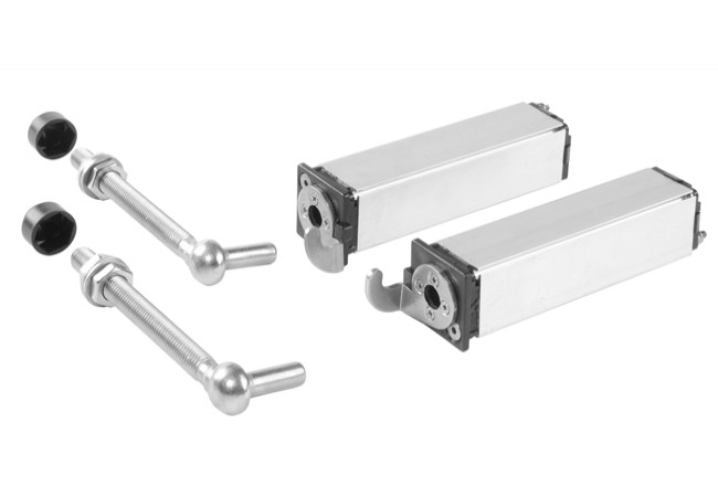 Locinox SWING Spring Hinge Set for Gates Self-Closing Adjustable M12 150mm 75kg