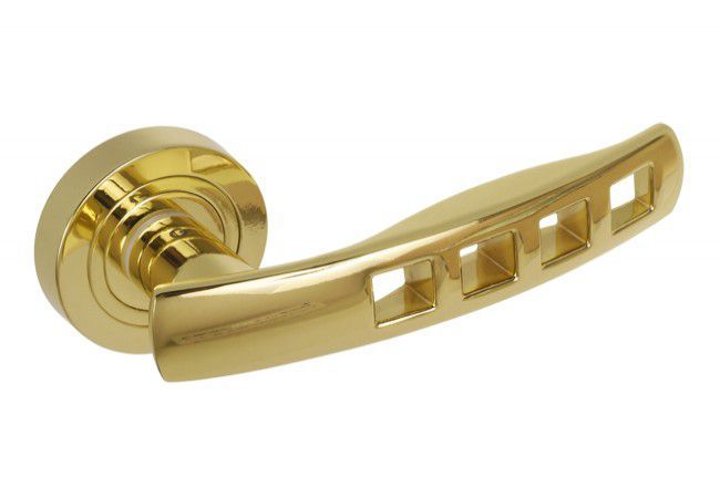 GAMET QUADRA DH-R-22-03 Door Handle ZnAlu Round Rose Gold Multi-Rose Compatible