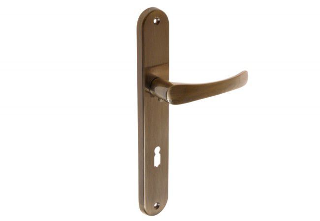 CLASSIC 72 KL Door Handle Set Patina Finish Zinc Alloy 72mm European Spacing