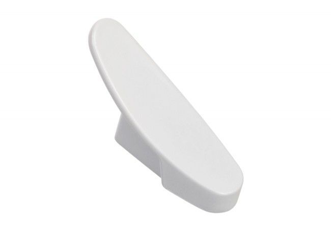 Schaffner Oval Hook Wall Mounted White 20x65x30mm Compact Hanger