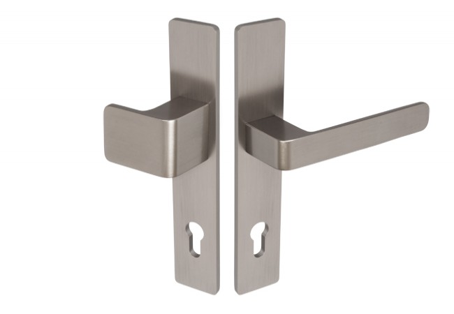 WALA L-72 H6S26L/G5S50/S5S42G6 Lever-Knob Handle Set INOX Concealed Fixing Universal