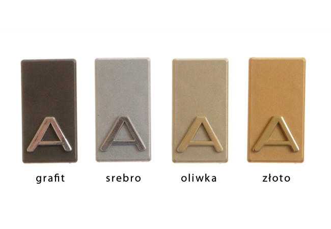 Adhesive Letter Plaque Graphite 4.5cm A/B/C/D Self-Adhesive Door Marker