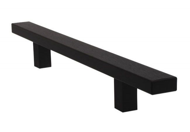 WALA QA10-F Door Pull Single-Sided Black Anodized Aluminum 20x40mm 500mm
