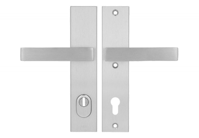 Axa ROYAL ++ 92 WB Door Handle EN 1906 Class 3 FLEX Anti-Drill Stainless F6 74-83mm