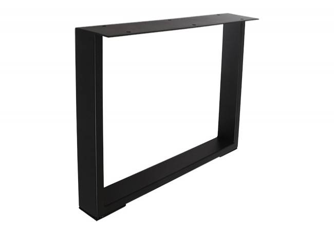 LOFT Table Leg 60x60mm Steel Profile H-400x500mm Matte Black Modular Furniture