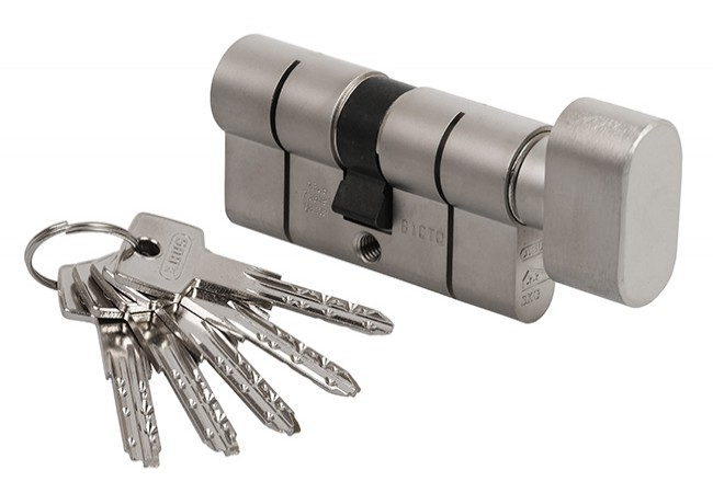 Abus KD10 45g/45 Euro Cylinder Lock Emergency Function EN 1303 Pearl Nickel