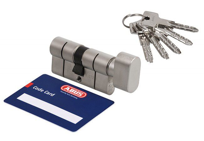 Abus KD10 45g/45 Euro Cylinder Lock Emergency Function EN 1303 Pearl Nickel