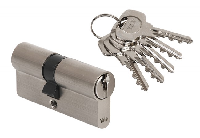 Yale Y600 40/50 Europrofile Cylinder Lock 6.D Security Satin 5 Keys Code Card
