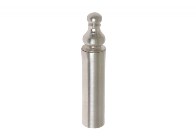 Cover for adjustable hinges, diameter 16, decorative metal, satin nickel