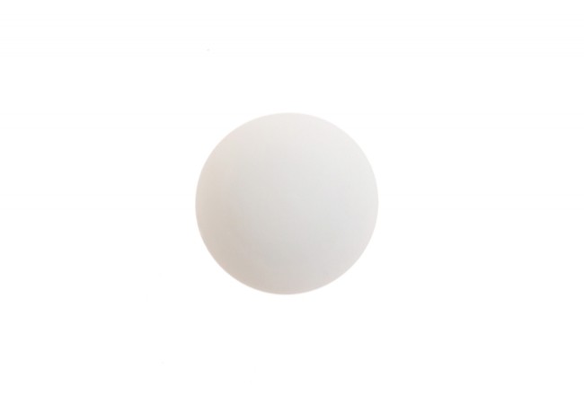 Self-Adhesive Rubber Door Stopper 40 mm White No-Drill Wall Protector