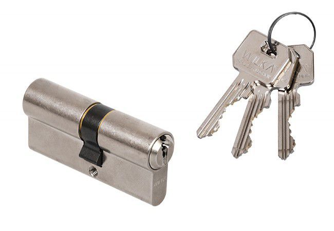 WILKA 1400 K423 Euro Cylinder Lock Insert 35/40mm Class C Satin Nickel EN 1303