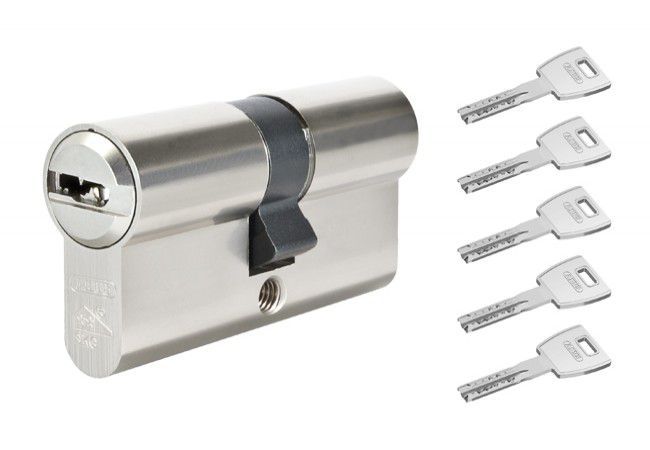 ABUS X12 40/50 Anti-Burglary Cylinder Euro Profile 12-Pin SKG Class 6.D Nickel