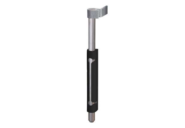 Locinox VSF External Gate Bolt Hot-Dip Galvanized Pin Quick-Fix Mounting Black RAL-9005