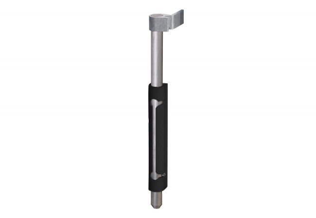 Locinox VSF External Gate Bolt Hot-Dip Galvanized Pin Quick-Fix Mounting Black RAL-9005