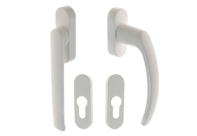 Victory/ONYX/Pluton Balcony Handle Set Flat + Standard White for Roller Shutter 129.9016.00.45