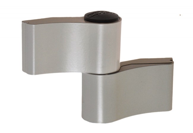 WALA WX 80104581 Hinge Symmetrical Aluminum EN 1935 160kg Three-Axis Adjustment Silver