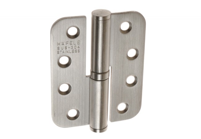 DR 80x62 mm Surface Hinge Brushed Stainless Steel Right-Hand 40kg Pin 12mm