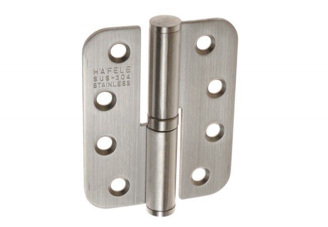 DR 80x62 mm Surface Hinge Brushed Stainless Steel Right-Hand 40kg Pin 12mm