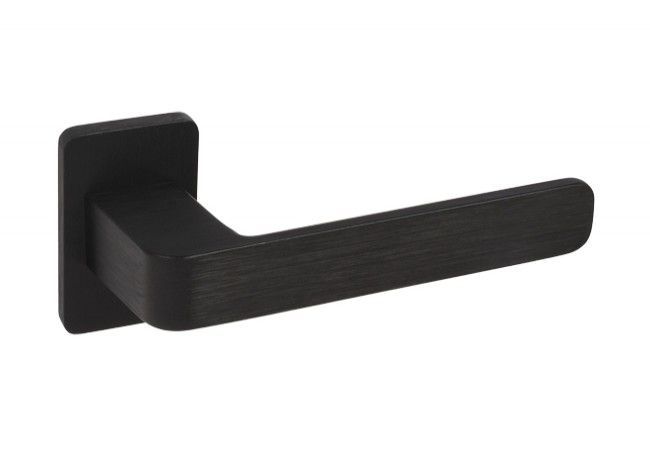 Wala H6S26/SK3S42G6 Door Handle Short Plate Black Anodized Independent Spring