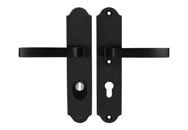 AXA Verona++ 72 WB Door Handle EN 1906 Class 3 FLEX Cylinder Protection F8 Black 74-83mm