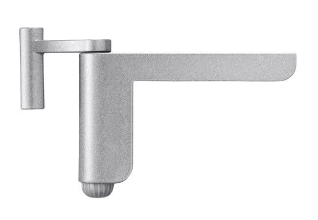 ABUS 2603 S Door Closer 3-Step Adjustable for Lightweight Interior Doors Silver