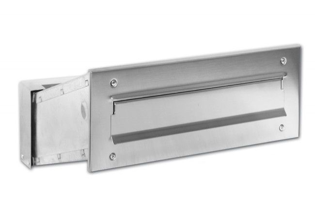 Skrzynka na listy w mur 6 N Mailbox Stainless Steel INOX B4 Wall Integrated 410x330mm