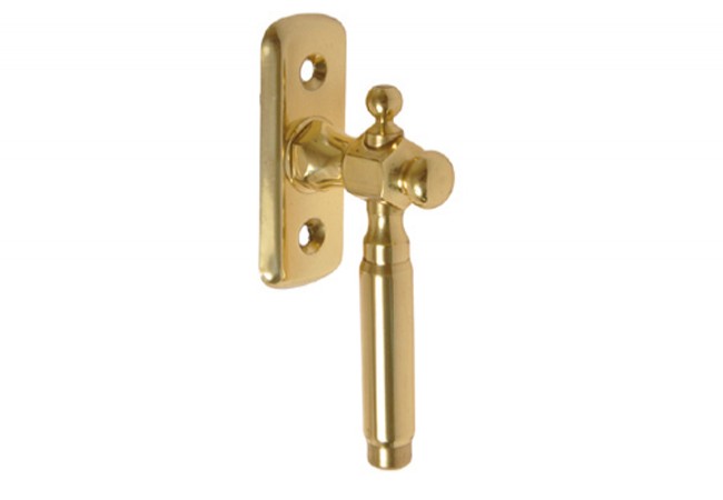 1-Arm Retro Window Handle with Spindle Brass Finish Zamak Classic Design