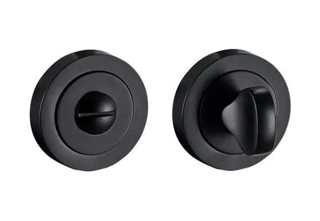 Schaffner LINE LUCY Escutcheon Slim Flat Rose Black Matte WC Privacy