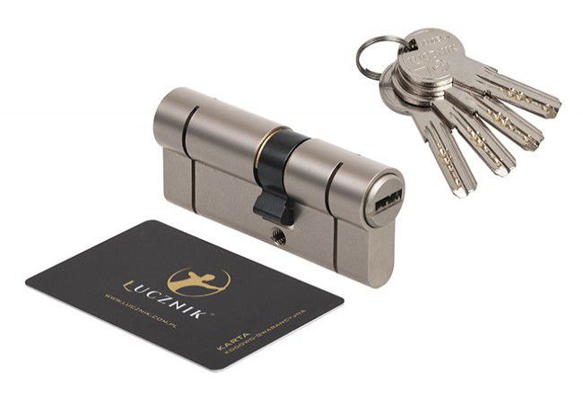 Łucznik MCM BP 45/50 Euro Cylinder Lock 6.D IMP Certified Anti-Drill Satin Nickel